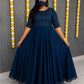 Plus Size 3 In One Model Vizhitra Silk