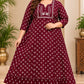 Plus Size Elegant Jaipur Umbrella Patch Work