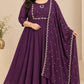 Plus Size Kanaka Aari Work Umberlla with Dupatta