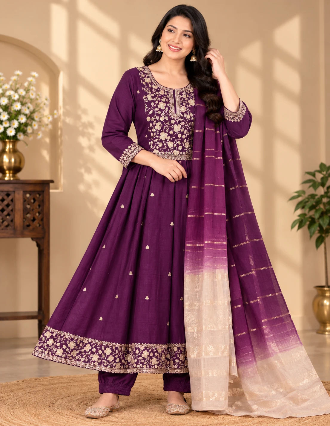 Party wear stone work  3pcs set