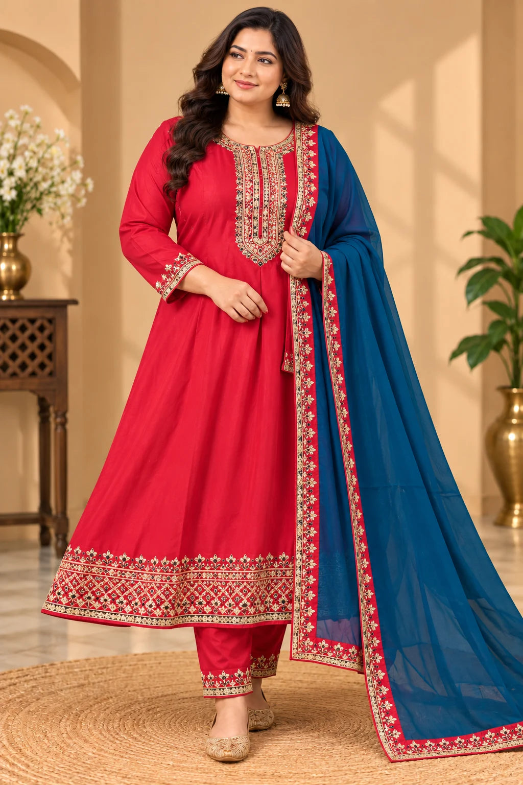 Blooming Vichithra Silk 3pcs Set