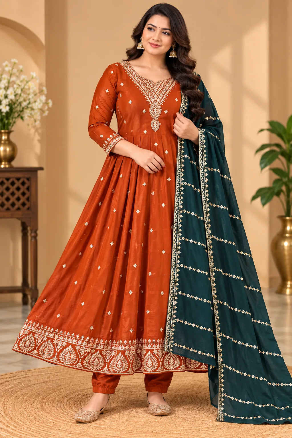 Blooming Vichithra Silk 3pcs Set