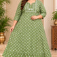Plus Size Elegant Jaipur Umbrella Patch Work