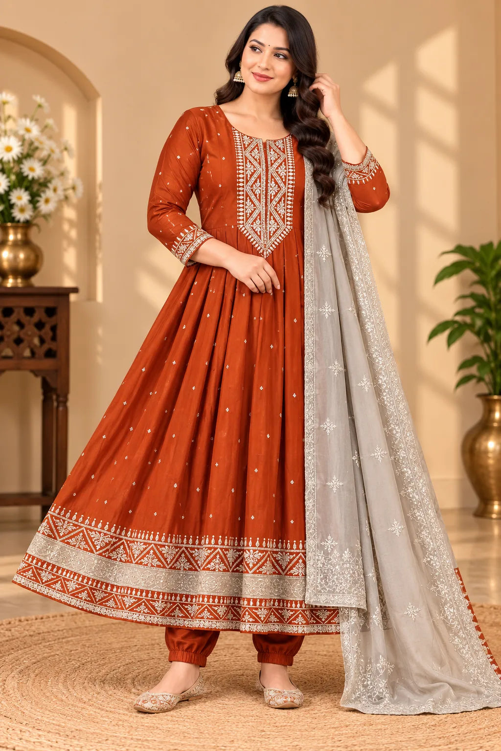 Blooming Vichithra Silk 3pcs Set