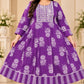 Plus Size Patchwork Panel Cut Anarkali