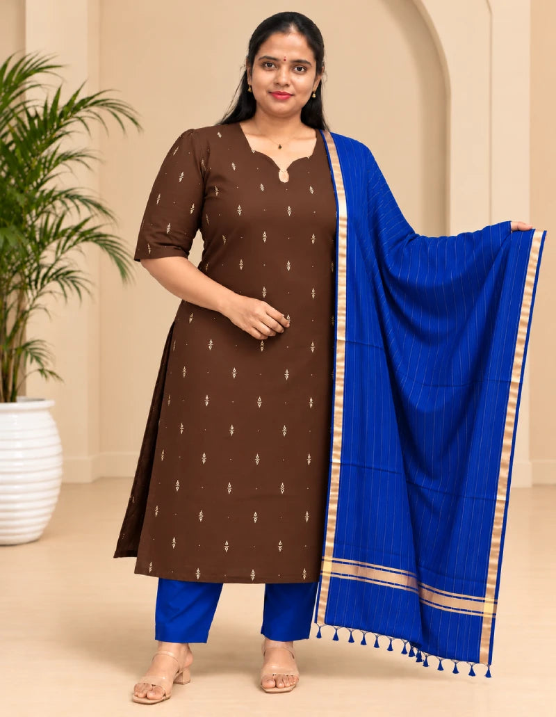 Plus Size RAW Silk 3pcs Set