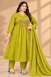 Plus Size Mulmul Cotton Thread Emporidary 3pcs Set