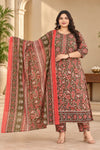 Plus Size Kalamkari Cotton 2pcs Set