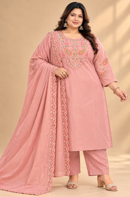 Plus Size Premium Quality Party Wear 3pcs Set