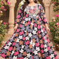 Plus Size Rayan Emporidary Multi Colour Anarkali