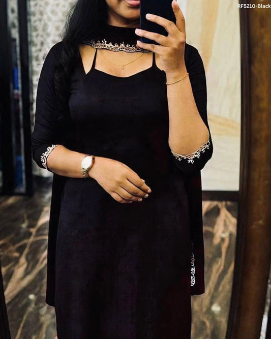 Georget Side Open Tops And Dupatta