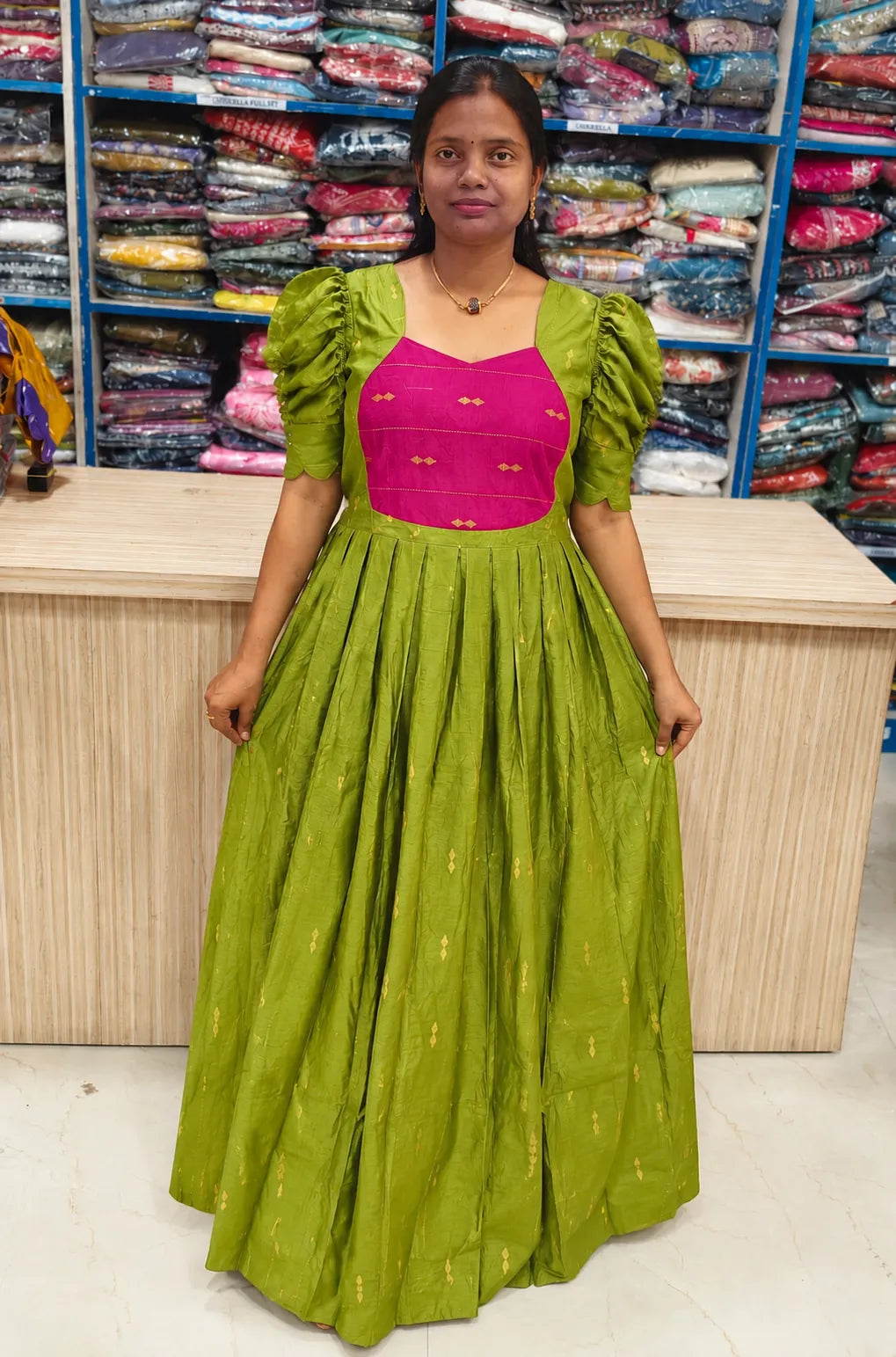 Raw Silk Maxi