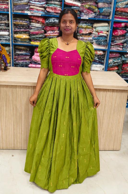 Raw Silk Maxi