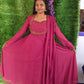 Heart Model Aari Work Anarkali