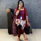 Plus Size Kota Check Slit Kurti with Kalamkari Dupatta