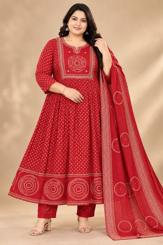 Plus Size Mulmul Cotton Mirror 3pcs Set