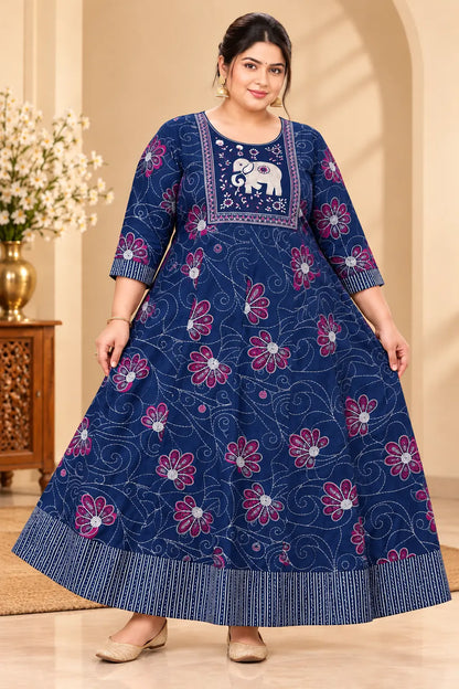 Plus Size Elegant Patch Umberlla