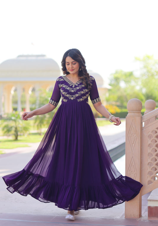 Embroidered Gown