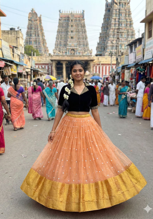 Velvet Lehenga