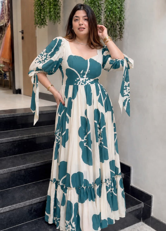 Rayon Digital Print - Ramar Green