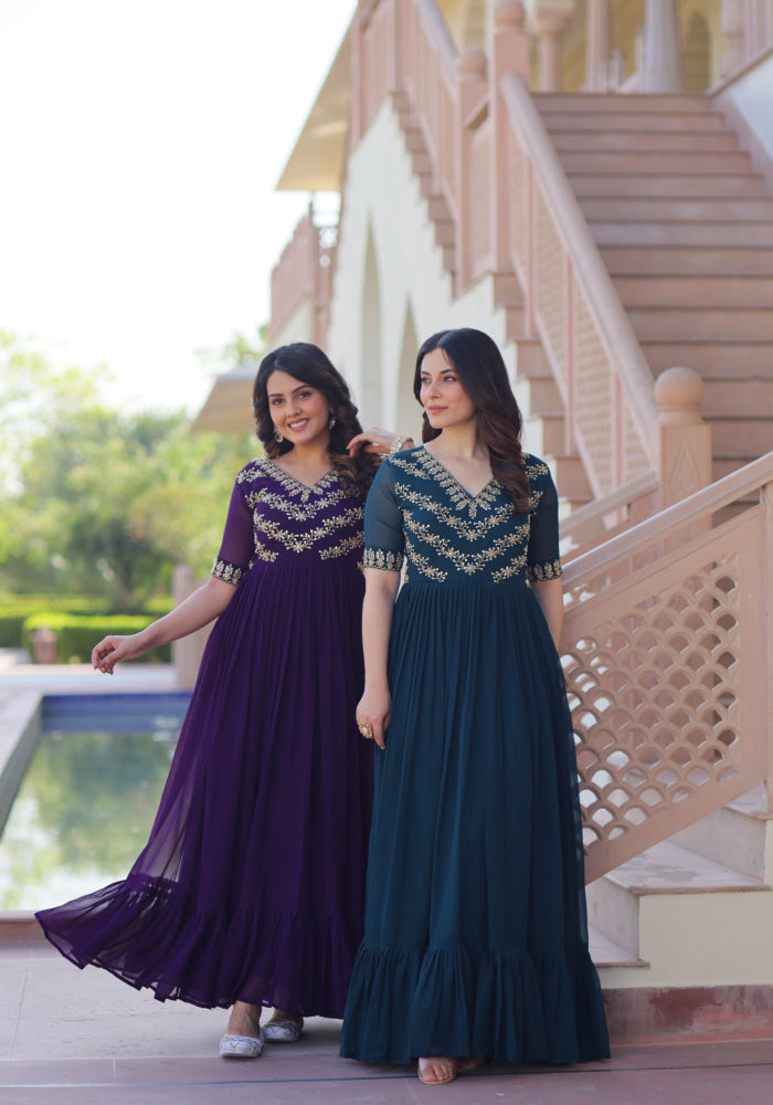 Embroidered Gown