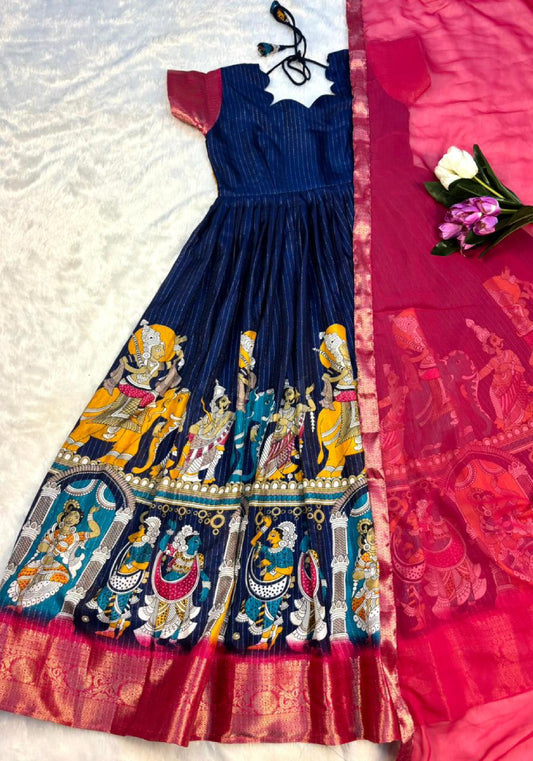 Plus Size Dola Silk Gown