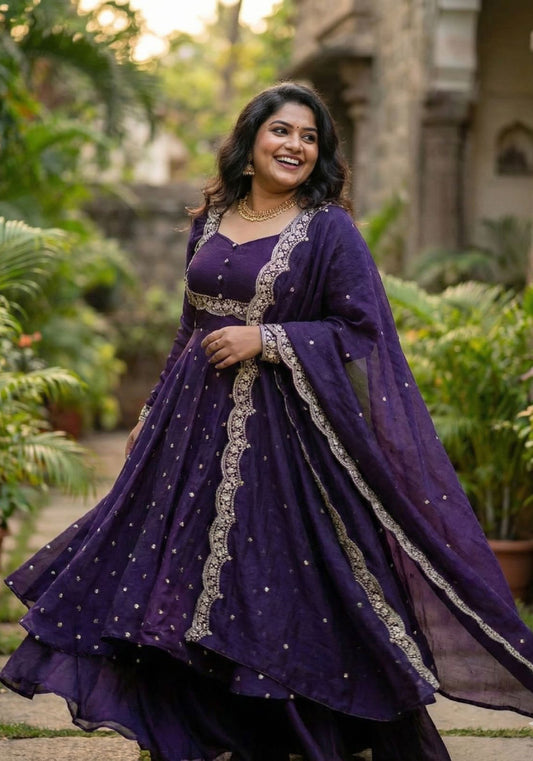 Embroidered Gown