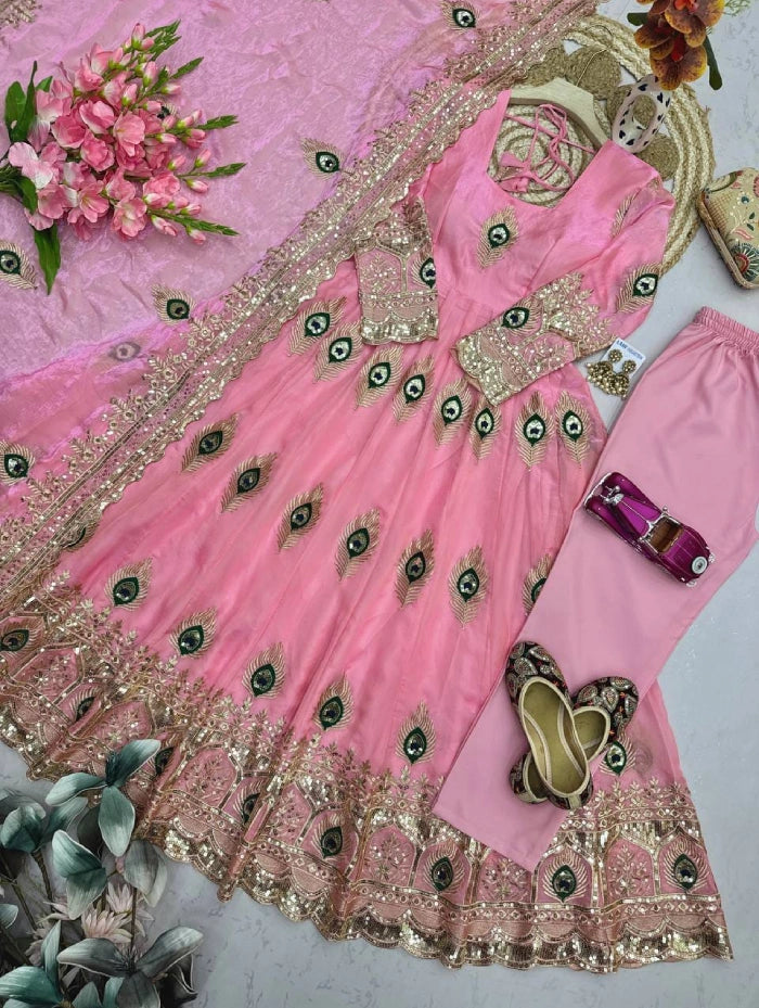 Fandy Silk Thread Emporidary Work 3pcs Set