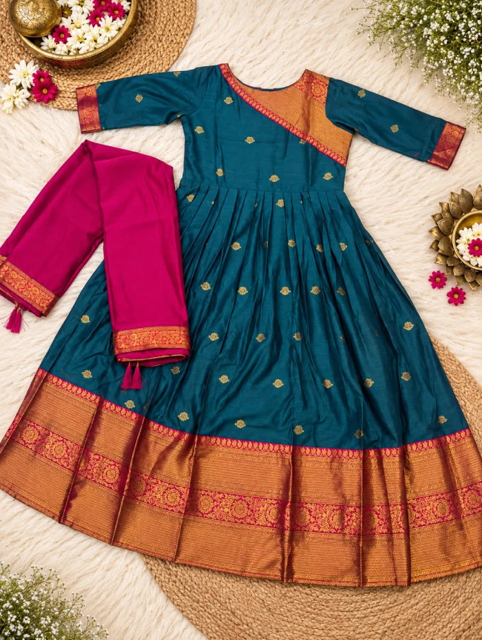 Spun Silk Jacard Design 2pcs Set