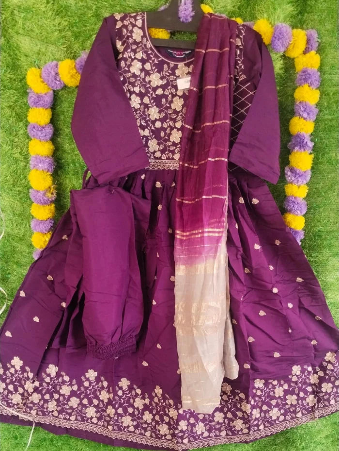 Party wear stone work  3pcs set