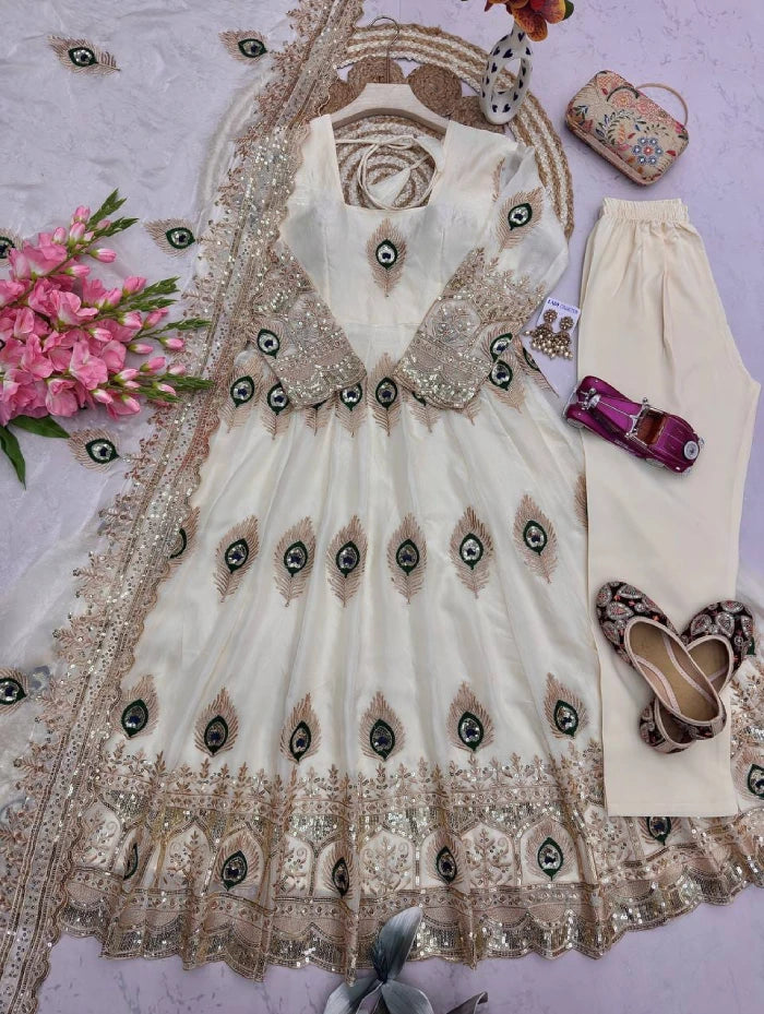 Fandy Silk Thread Emporidary Work 3pcs Set