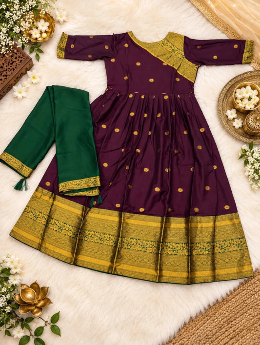 Spun Silk Jacard Design 2pcs Set