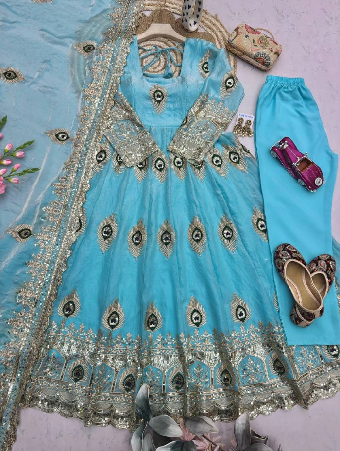 Fandy Silk Thread Emporidary Work 3pcs Set