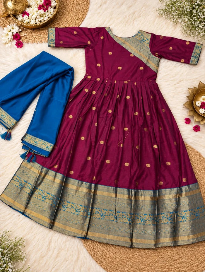 Spun Silk Jacard Design 2pcs Set