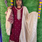 Plus Size Vizhitra Party Wear 3pcs Set Side Open