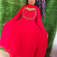 Heart Model Aari Work Anarkali