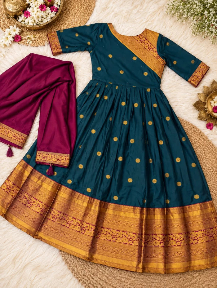 Spun Silk Jacard Design 2pcs Set