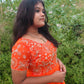 Plus Size Poovizhi Grand work Georgette 2pcs Set