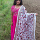 Plus Size Poovizhi Grand work Georgette 2pcs Set