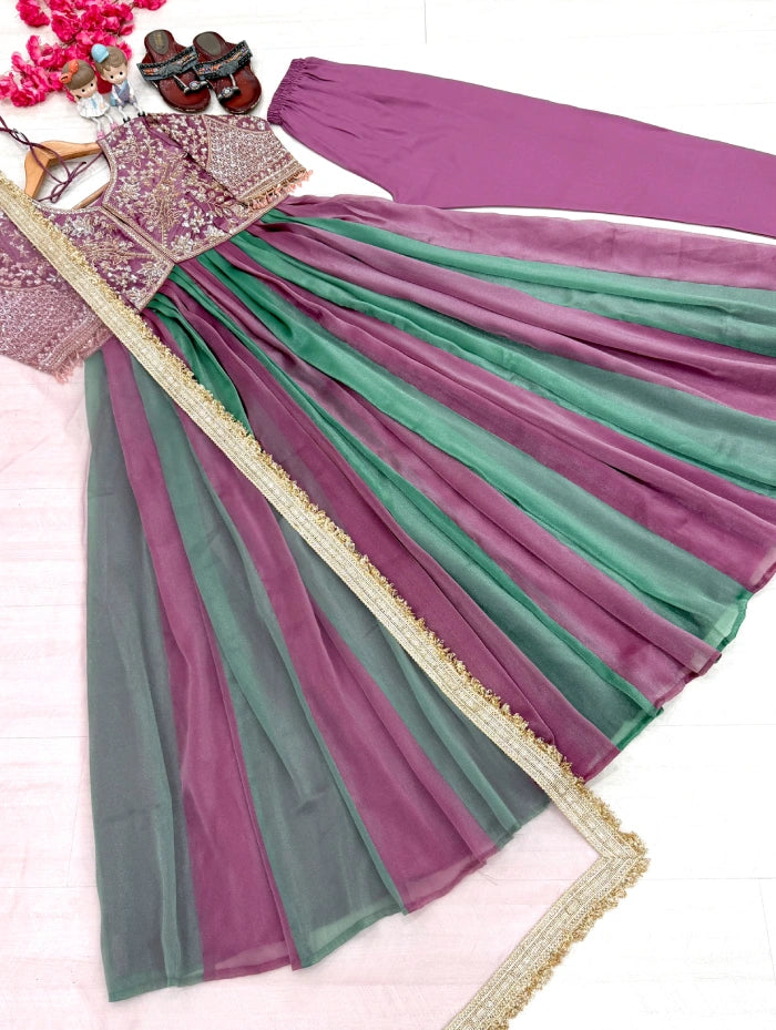 Mirunal Dress Aaliyacut 3pcs Set