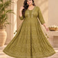 Plus Size Heavy Rayon Anarkali Mirror Work