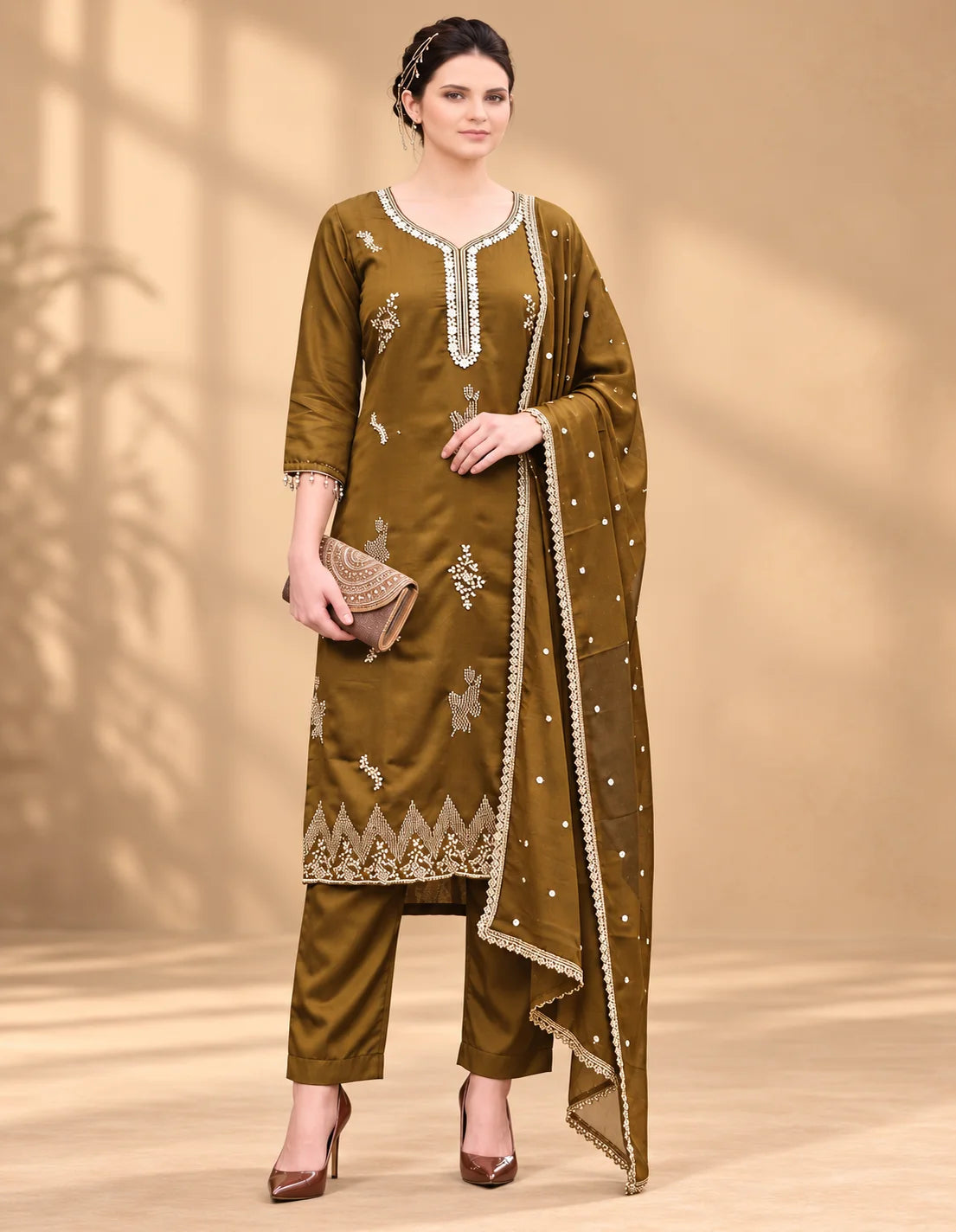 Tappatta Silk 3pcs Party Wear