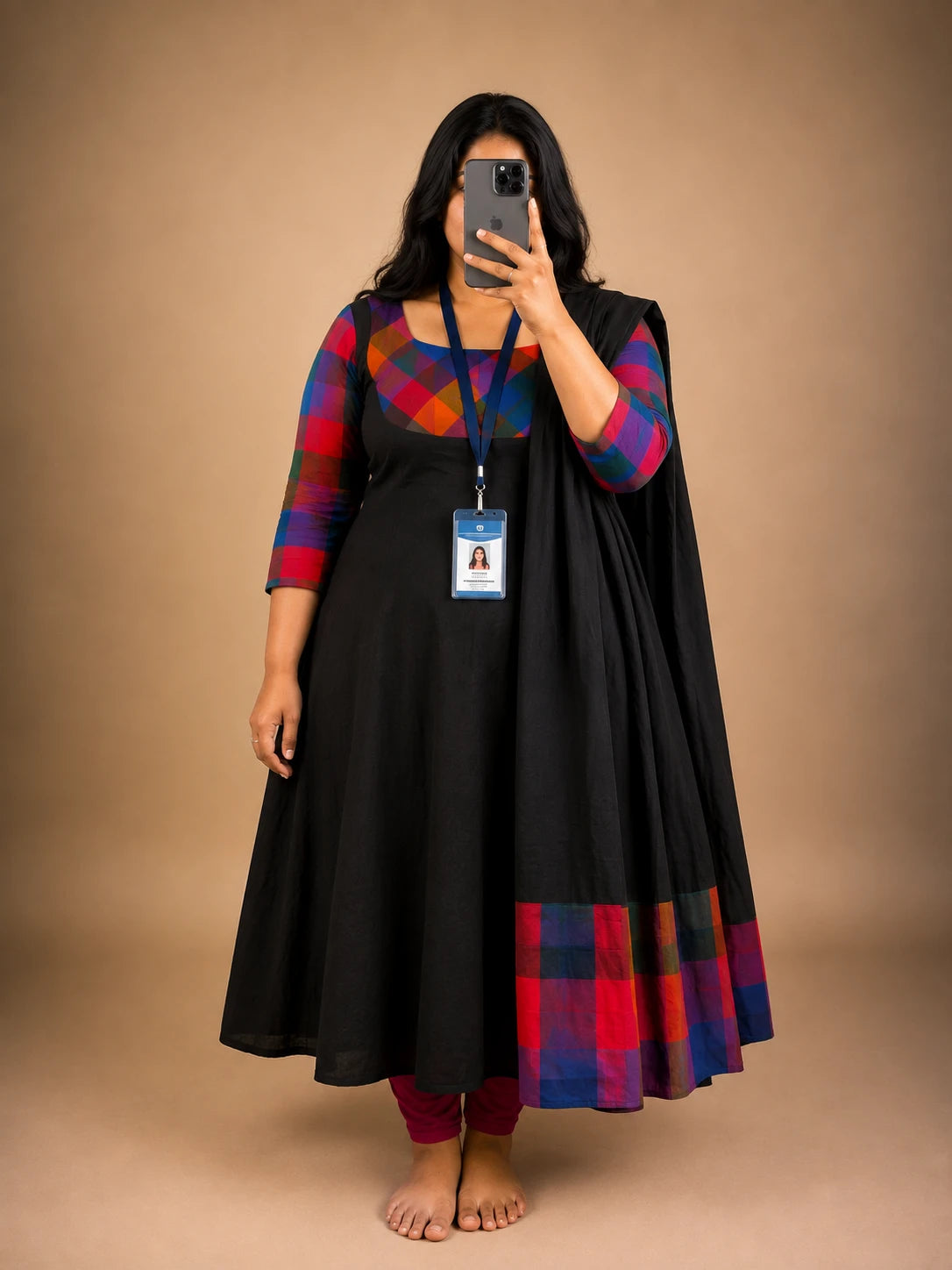 Plus Size Onam Special Checked Collection