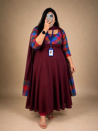 Plus Size Onam Special Checked Collection