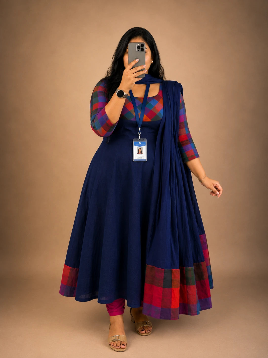 Plus Size Onam Special Checked Collection