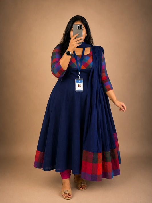 Plus Size Onam Special Checked Collection