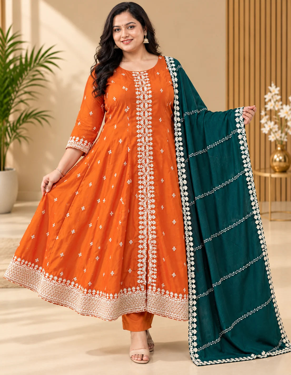 Blooming Vichithra Silk 3-Pcs Set