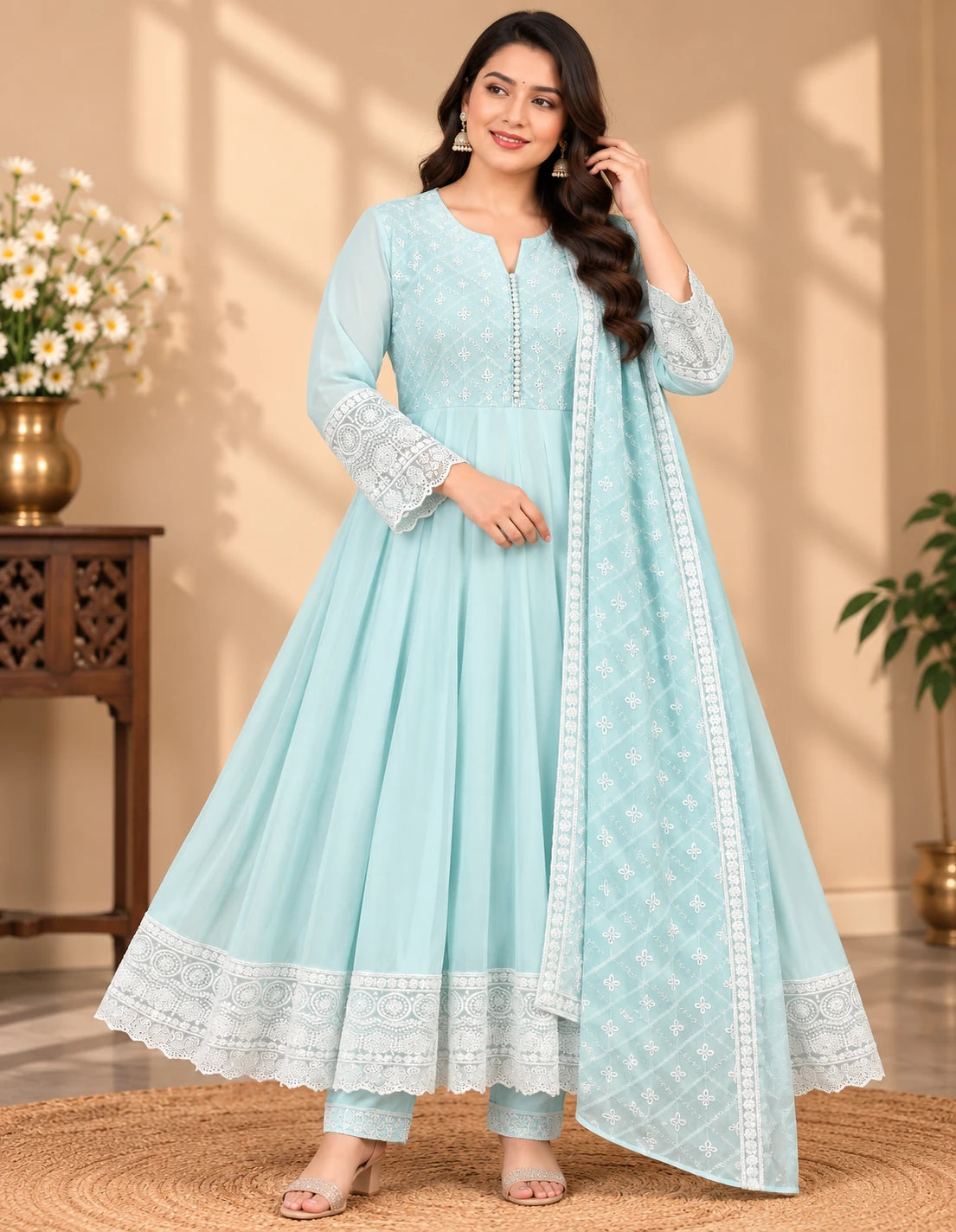 Georgette Anarkali 2pcs Set