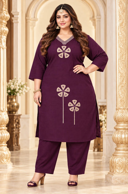 Plus Size Rayon Plazzo co ord Set – SSV Fashion Collection