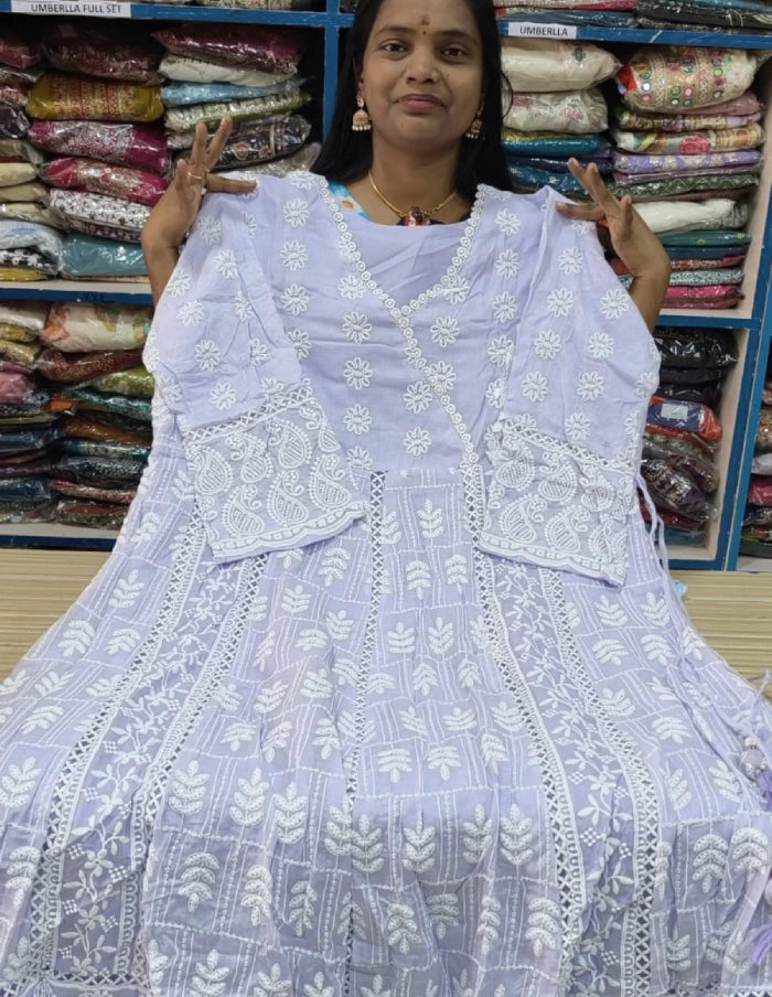 Plus Size Aquaba Thread Anarkali